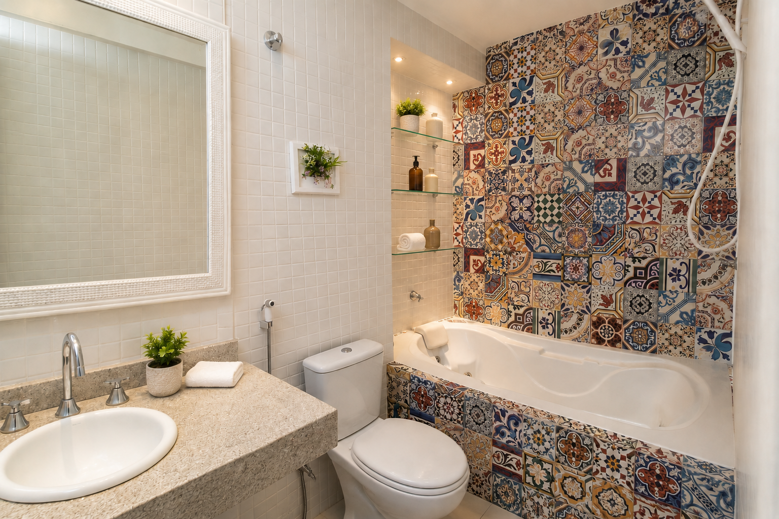 Banheiro do Apartamento Cambuci, em São Paulo